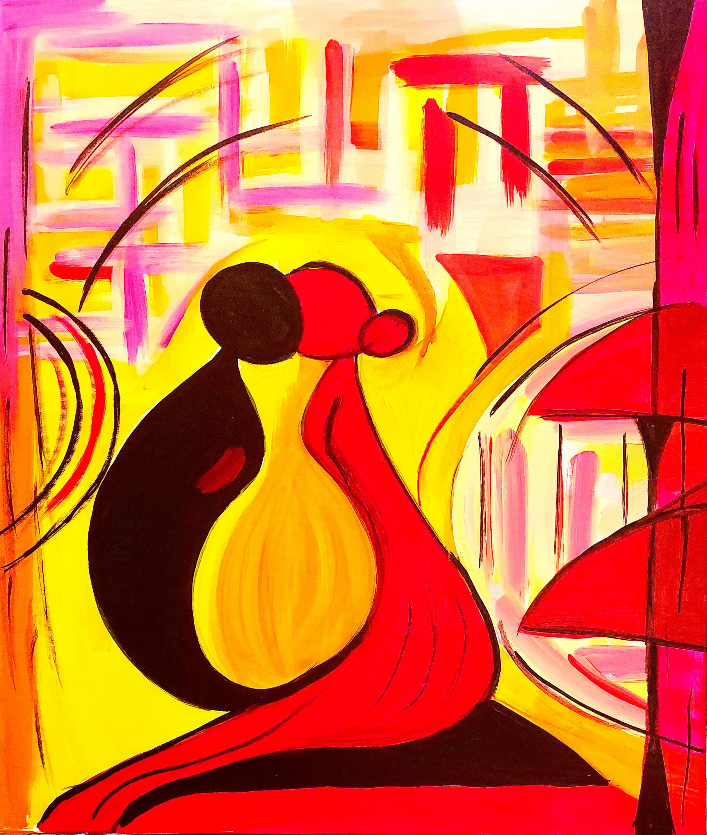 „Der Kuss“ — abstraktes Werk von Grimm-Art — 100 European Women in Art 2026